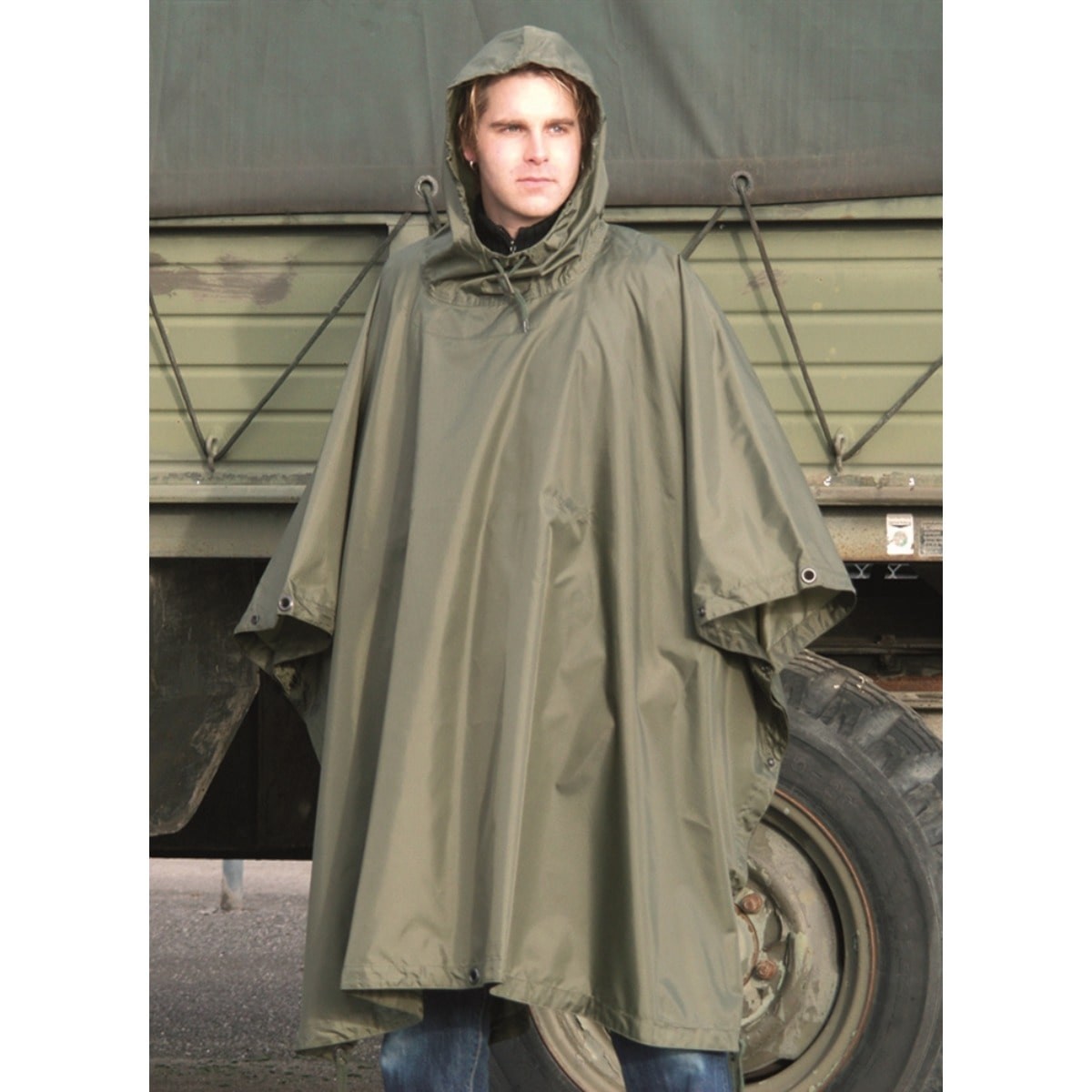 Mil-Tec Regnskydd/Poncho R/S Olive