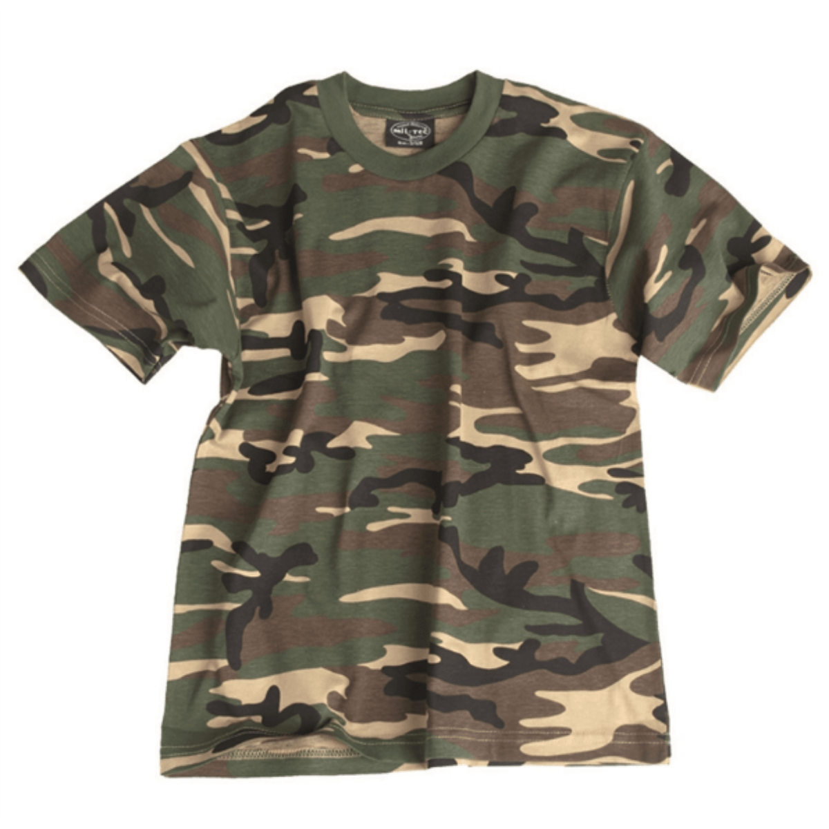 Mil-Tec - T-shirt för barn - Woodland Camouflage