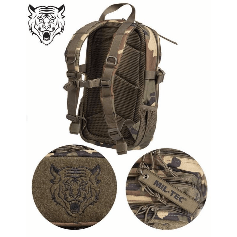 Mil-Tec US Assault Pack - juniorryggsäck för barn - Woodland