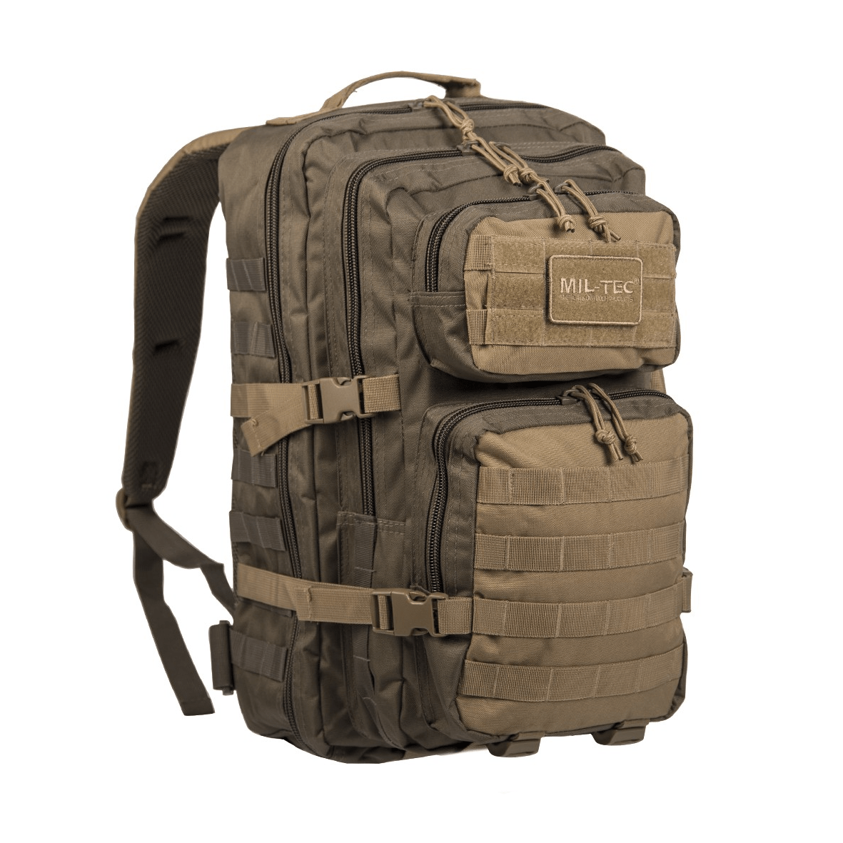 Mil-Tec US Assault Large- Fältsäck 36 L- Rangergreen/coyote