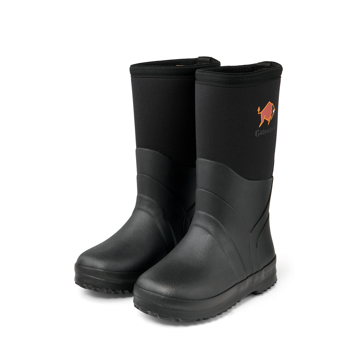 Gateway1 Wetland Master Kids 12" 7 mm gummistövlar för barn - Svart