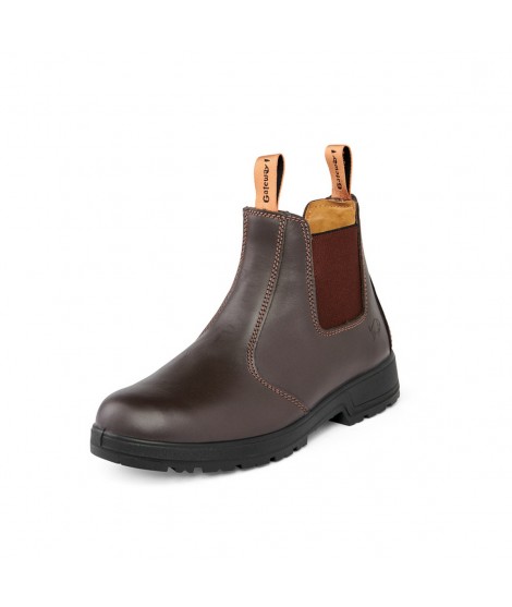 Gateway1 - Chelsea boot 6" - Äkta läder - Kaffe