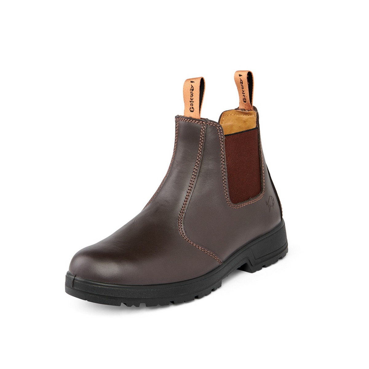 Gateway1 - Chelsea boot 6" - Äkta läder - Kaffe