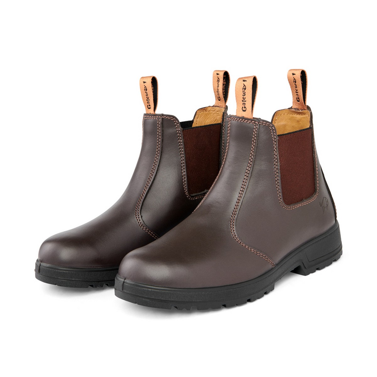 Gateway1 - Chelsea boot 6" - Äkta läder - Kaffe