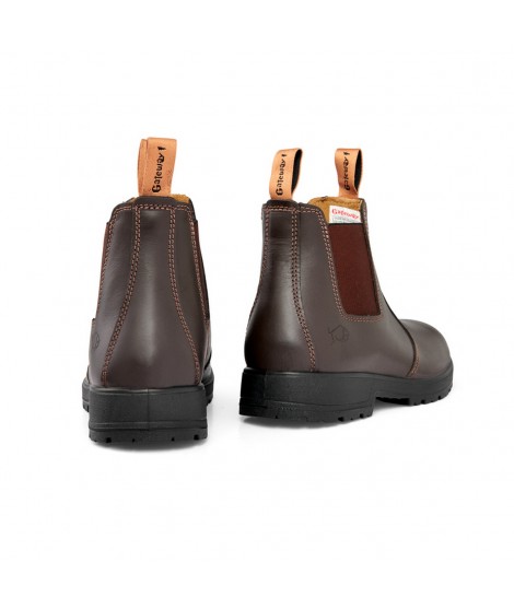 Gateway1 - Chelsea boot 6" - Äkta läder - Kaffe