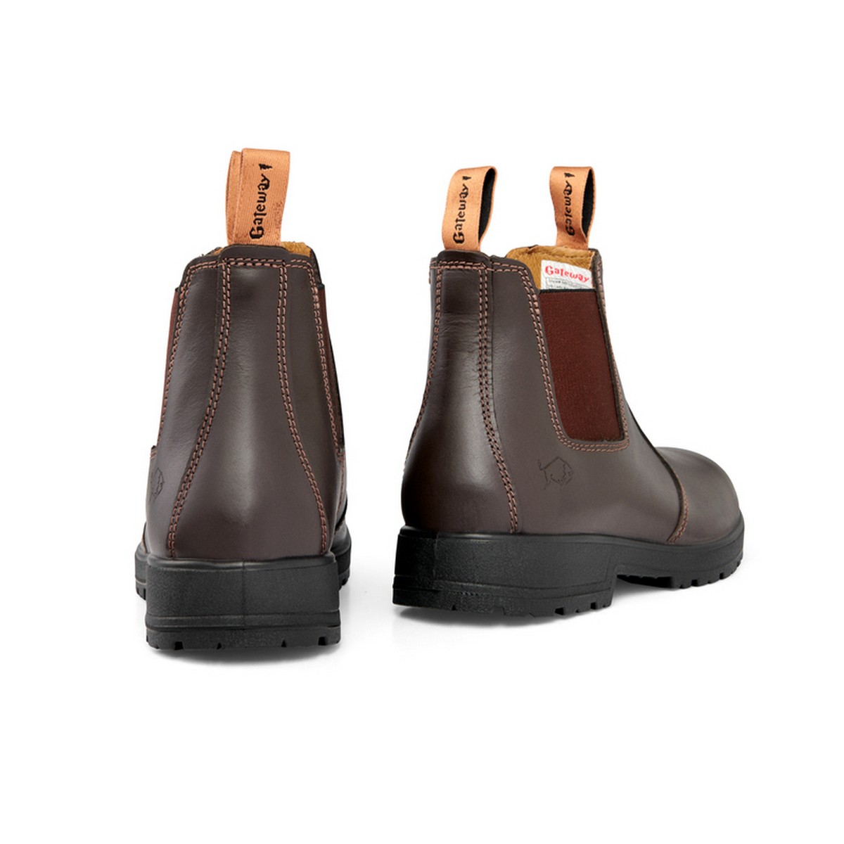 Gateway1 - Chelsea boot 6" - Äkta läder - Kaffe