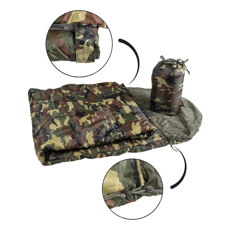 Mil-Tec sovsäck - Commando - Woodland