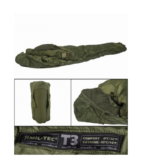 Mil-Tec sovsäck - Tactical 5 - armégrön