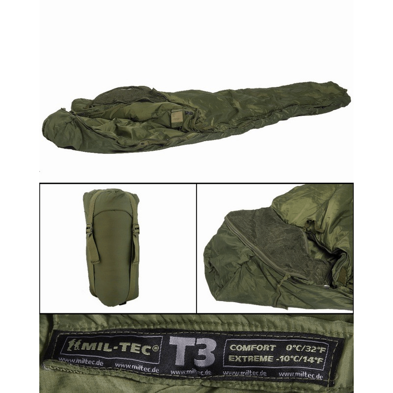 Mil-Tec sovsäck - Tactical 5 - armégrön