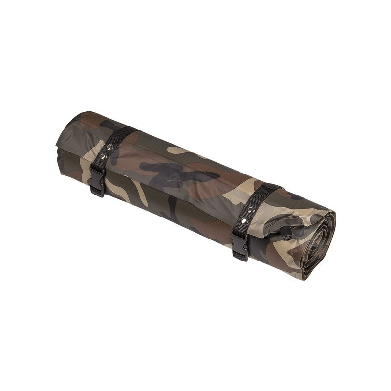 Mil-Tec Självuppblåsande matta - Woodland-kamouflage