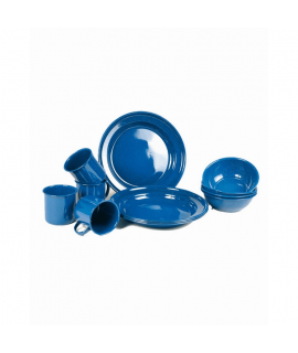 Mil-Tec emaljerat servisset – 12 delar – Blue Western