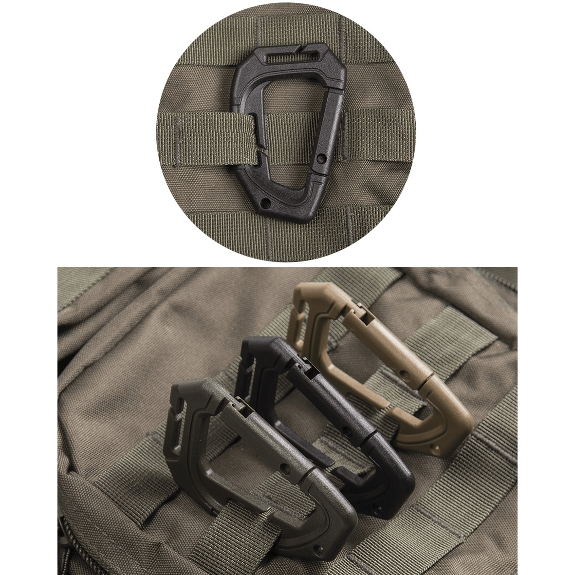 Mil-Tec - 2 karbinhakar - Svart