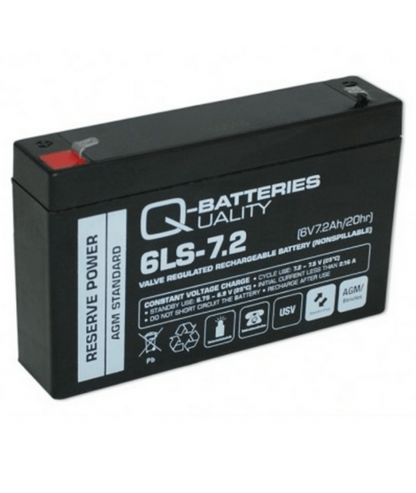 6 volts batteri 7,2 Ah för viltkamera