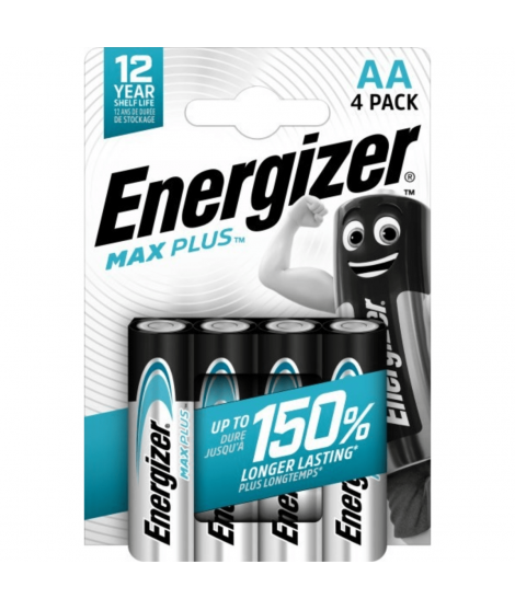 Energizer Max Plus AA-batterier - 4 stk.