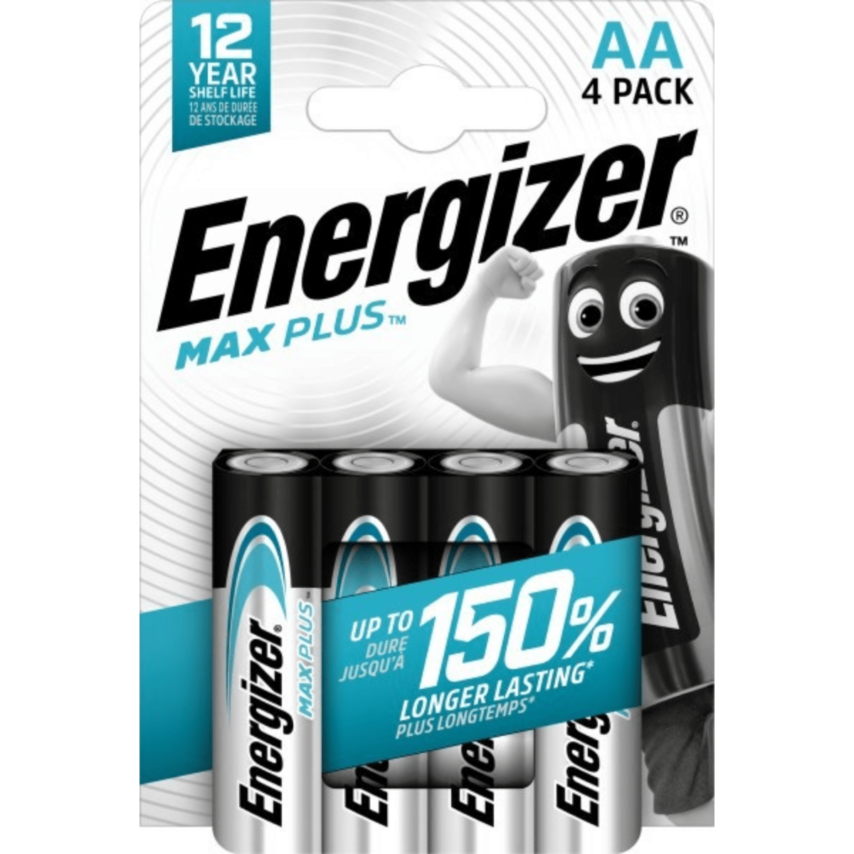 Energizer Max Plus AA-batterier - 4 stk.