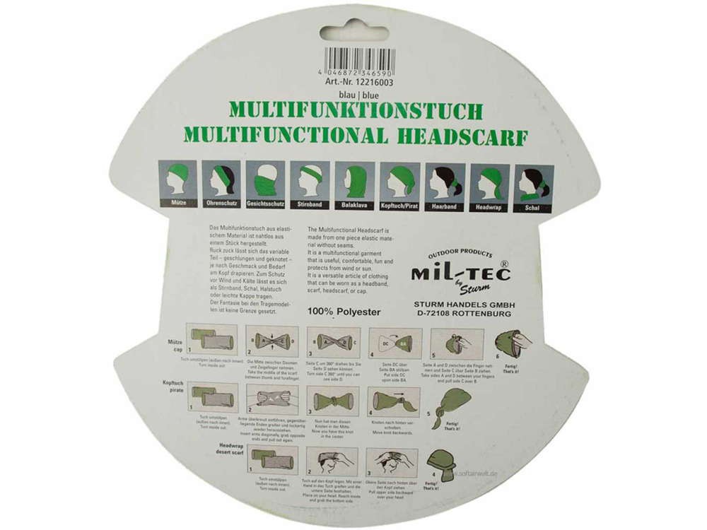 Mil-Tec Multifunktionell halsduk - Flecktarn