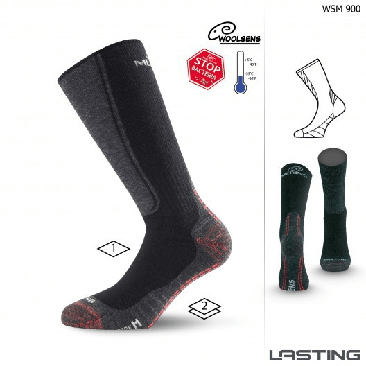 Lasting - Tjocka termosockor i 85% merinoull