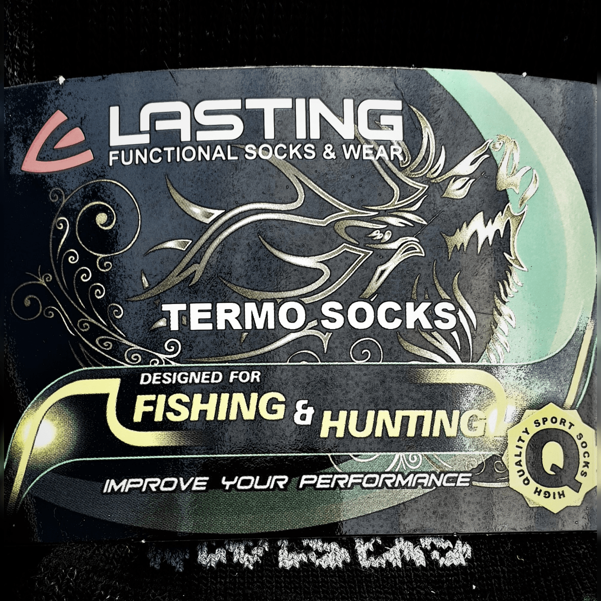 Lasting - Tjocka jaktstrumpor i 85% merinoull - Grön