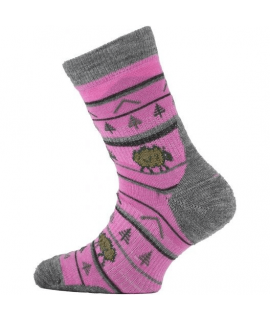 Lasting - Strumpor för barn - 70% merinoull - Rosa
