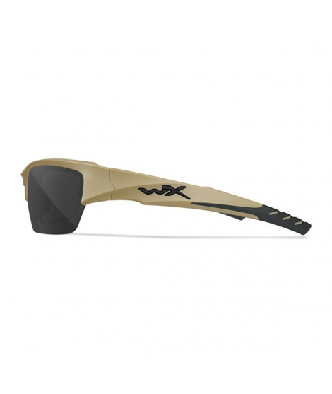 Wiley X Valor 2.5 sport- och skytteglasögon - Matt sandfärgat bågstativ med 3 linser