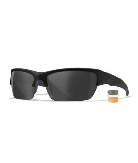 Wiley X Valor - 3 linser - SmokeyGrey/Clear/LightRust