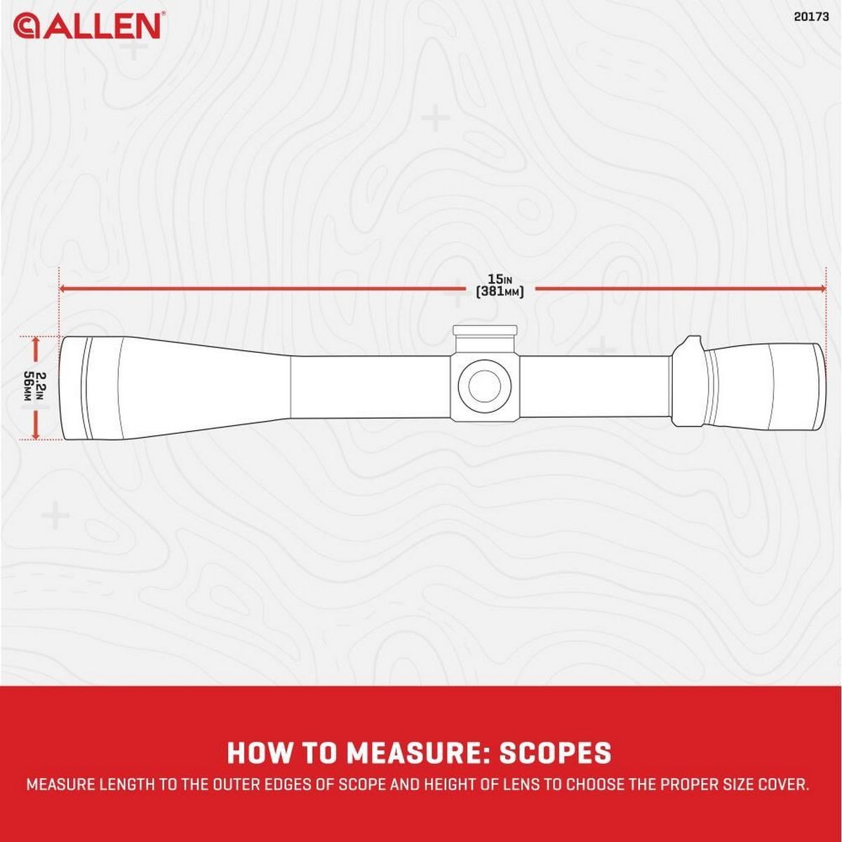 Allen Neoprene Scope cover - Skydd för kikare