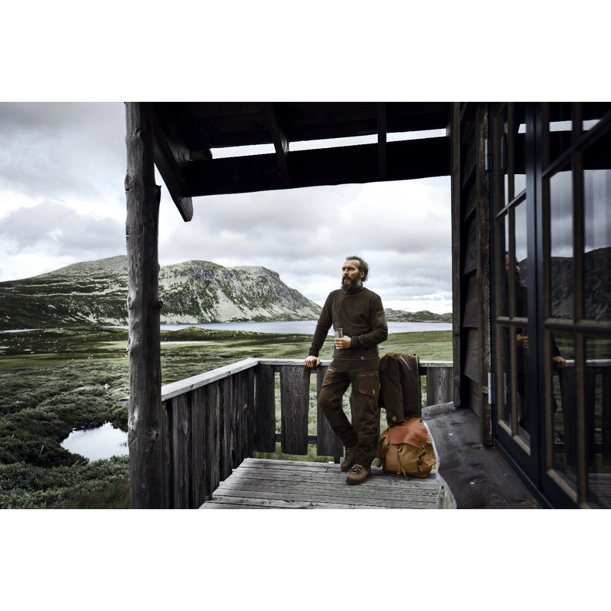 Northern Hunting - Thorlak - Jaktskjorta i brun fleece