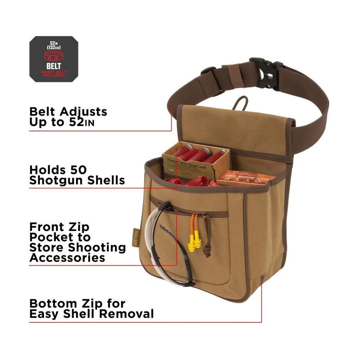 Allen Shell Bag - Patronväska med 2 fack