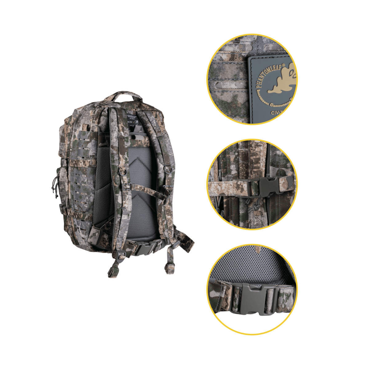 Mil-Tec Assault Large - Fältsäck 36 L - Laserskuren WASP I Z1B