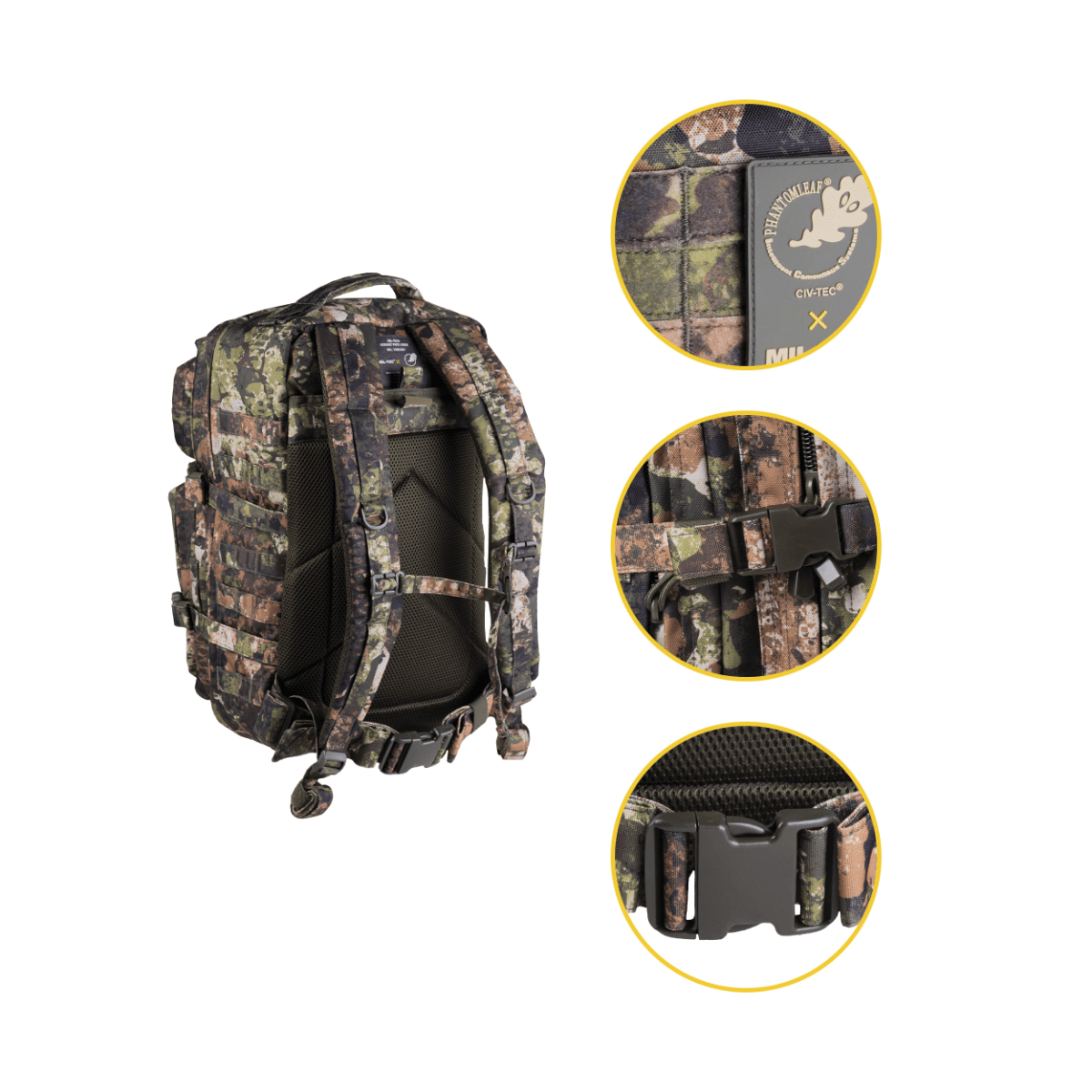 Mil-Tec Assault Liten - Fältryggsäck 20L. M.O.L.L.E - WASP I Z3A