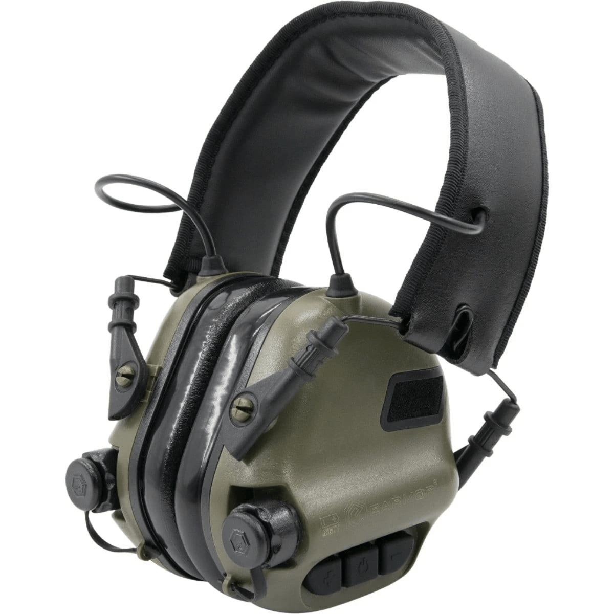 Earmor M31 PLUS elektroniskt hörselskydd – armégrön