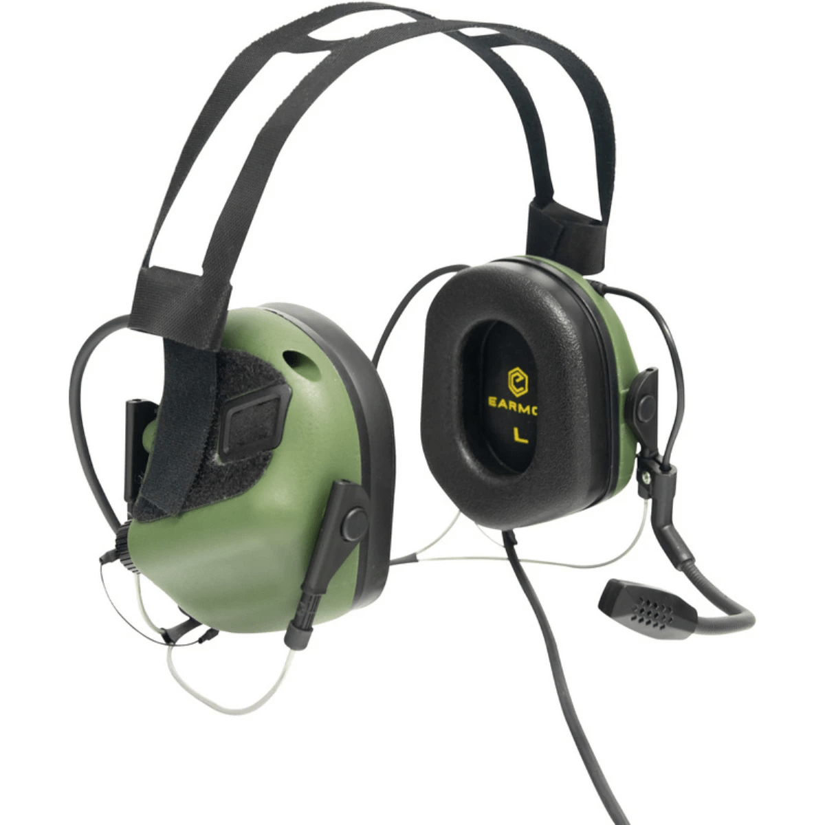 Earmor - M32N Mark3 MilPro - Armégrön - Nackstöd