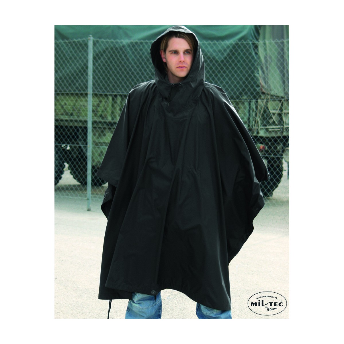 Mil-Tec Regnskydd/Poncho Svart