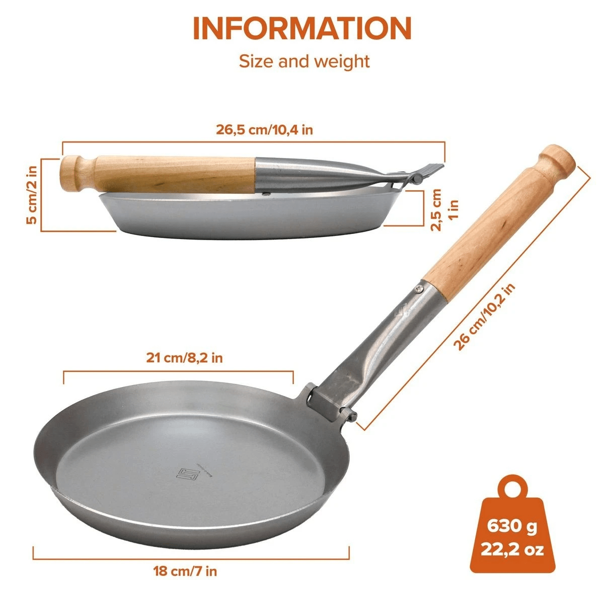Stabilotherm Eldpanna 21 cm - Jaktpanna