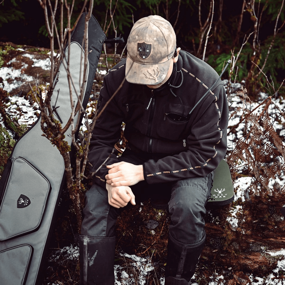 Grå Ek - Sittdyna - Grön