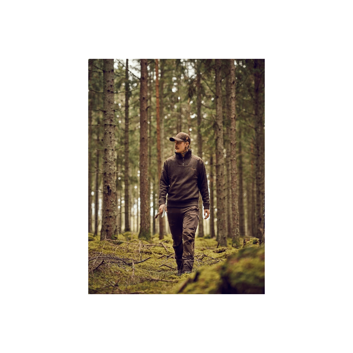 Pinewood-tröja Hurricane - Windstopper - Brun mix