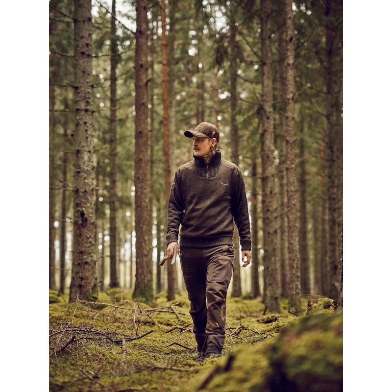 Pinewood-tröja Hurricane - Windstopper - Brun mix