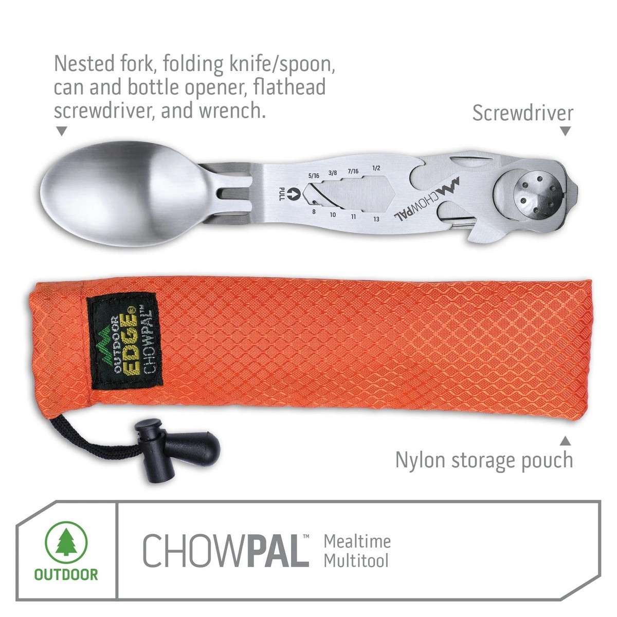 OutdoorEdge ChowPal - Bestickset för utomhusbruk