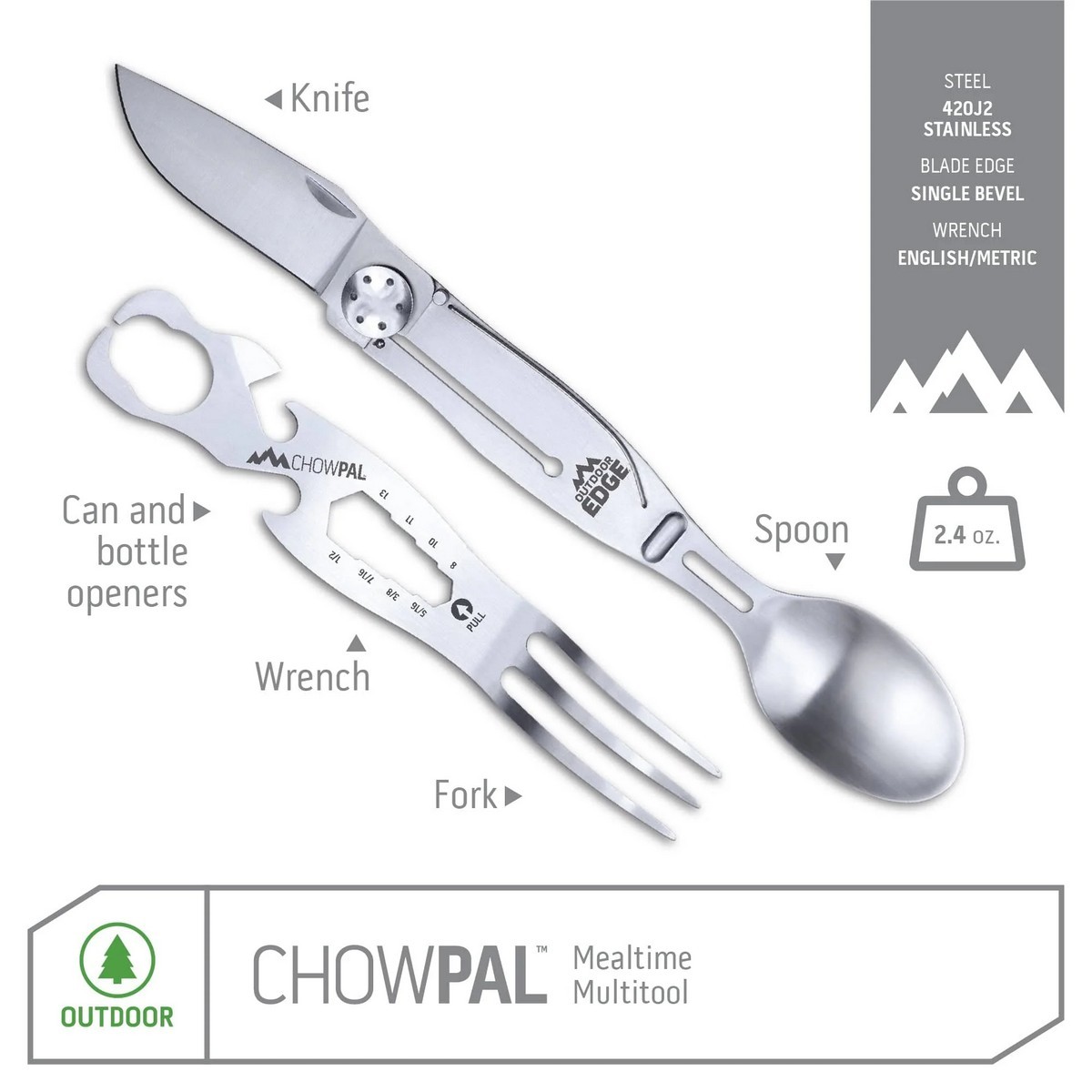 OutdoorEdge ChowPal - Bestickset för utomhusbruk