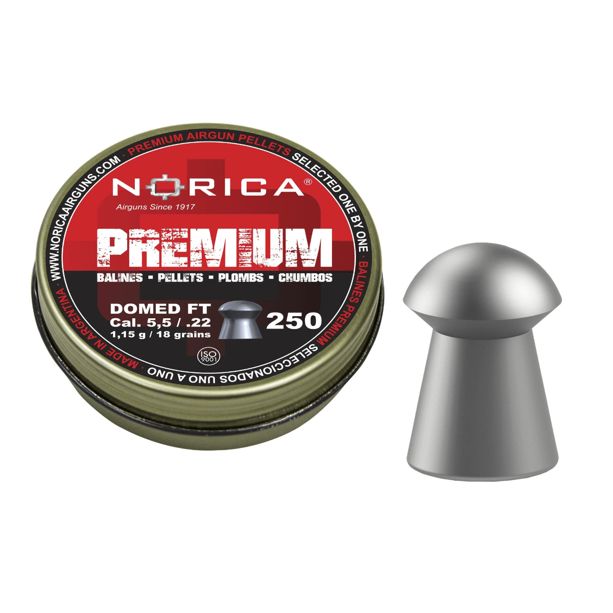 Norica Premium - Hagel för luftgevär 4,5 mm - 500 st.