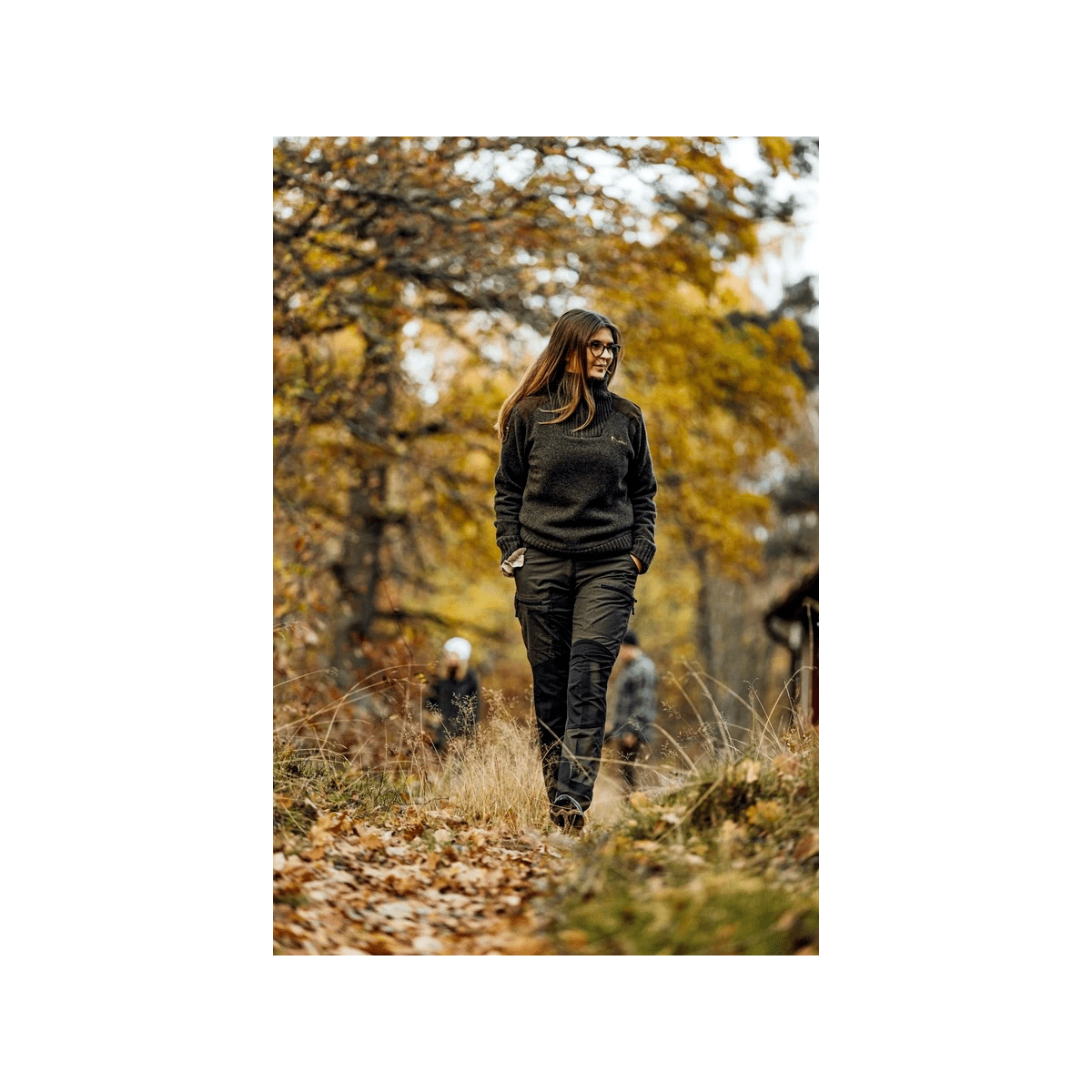 Pinewood-tröja Hurricane WOMEN - Windstopper - Mörkgrön Mix