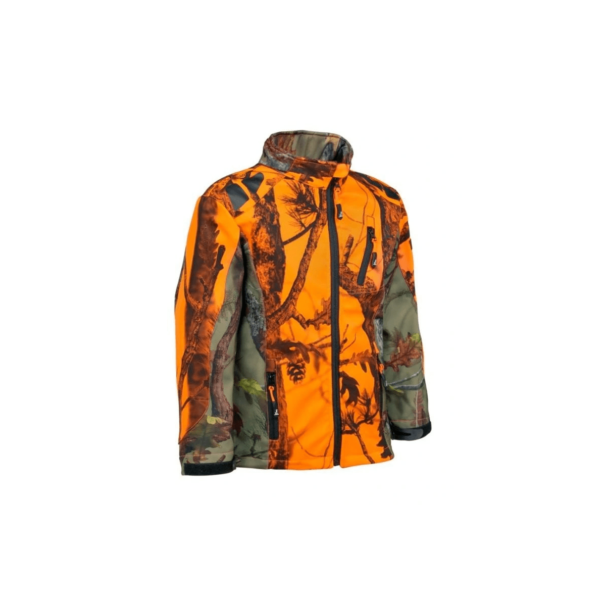 Slagverk - Softshelljacka för barn - Vind- och vattentät - Ghost camo B/B