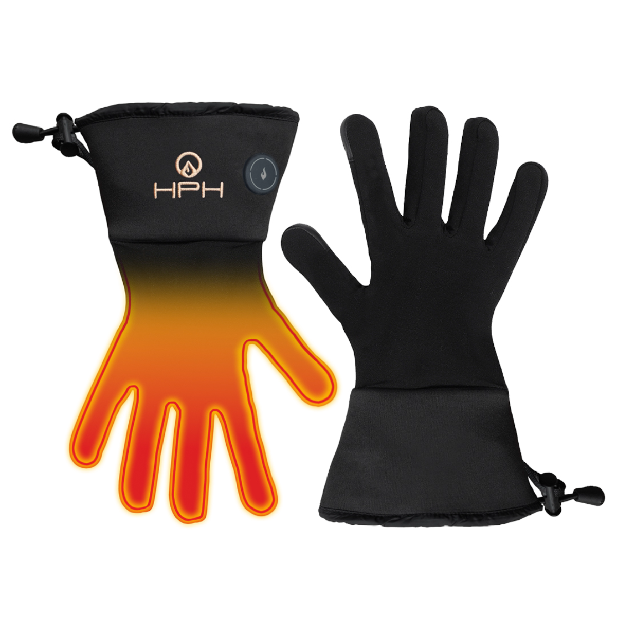 Happyhot Hovden - Tunna handskar med elektrisk uppvärmning ( Gloveliner )