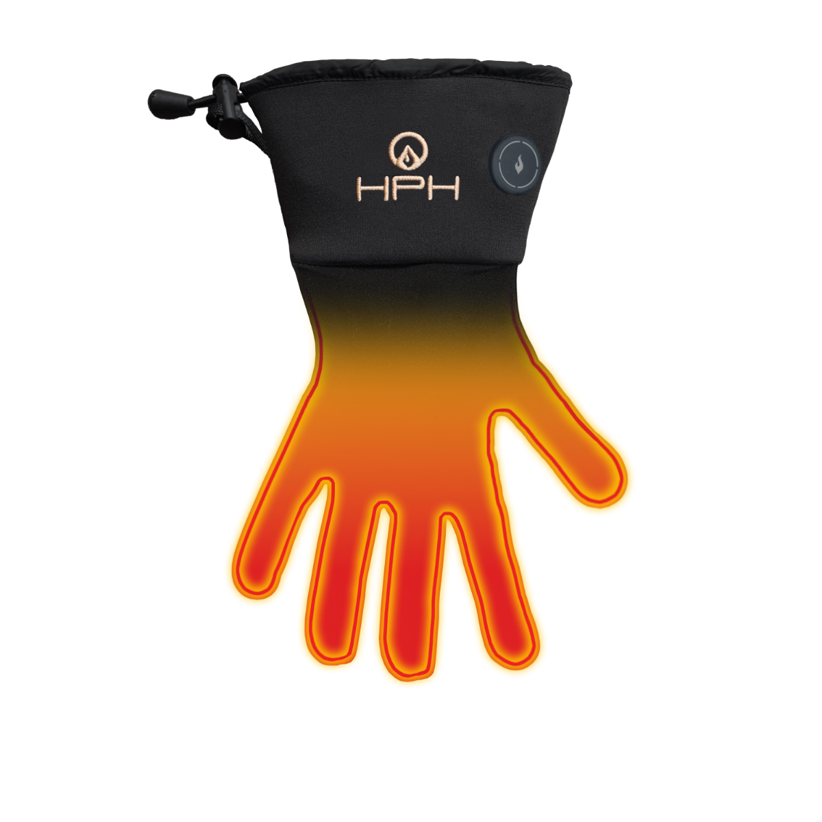 Happyhot Hovden - Tunna handskar med elektrisk uppvärmning ( Gloveliner )