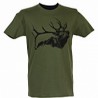 T-shirt - Roaring deer - Grön