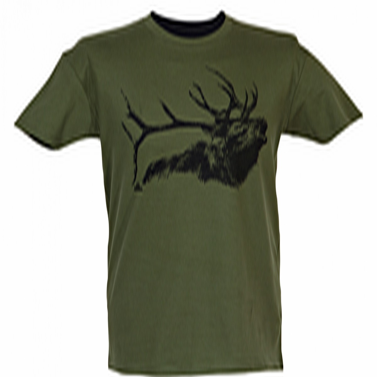 T-shirt - Roaring deer - Grön