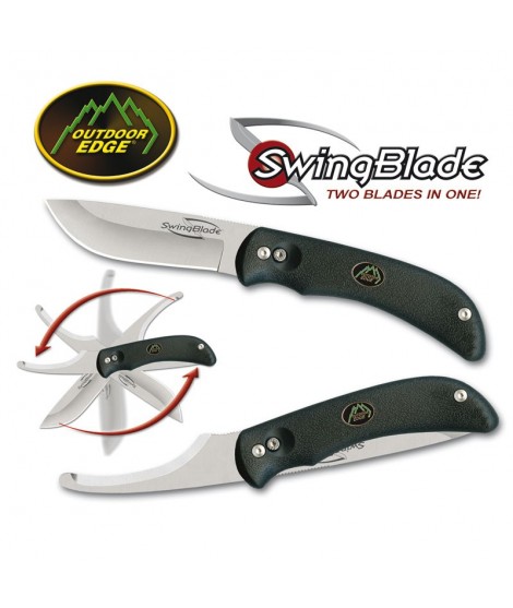 Outdoor Edge: Swingblade - Kniv med insektsöppnare. Svart i färgen