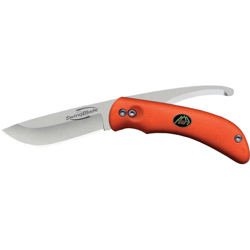 Outdoor Edge: Swingblade - Kniv med insektsöppnare. Orange i färgen