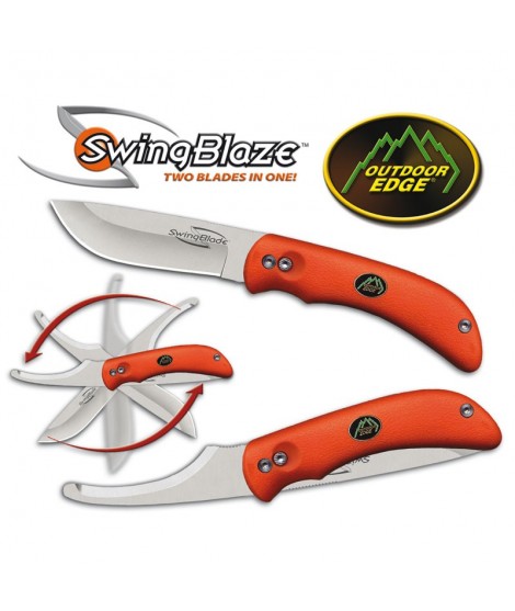 Outdoor Edge: Swingblade - Kniv med insektsöppnare. Orange i färgen