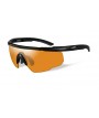 Wiley X Saber Advanced skyddsglasögon - Mattsvart båge med Light Rust-glas